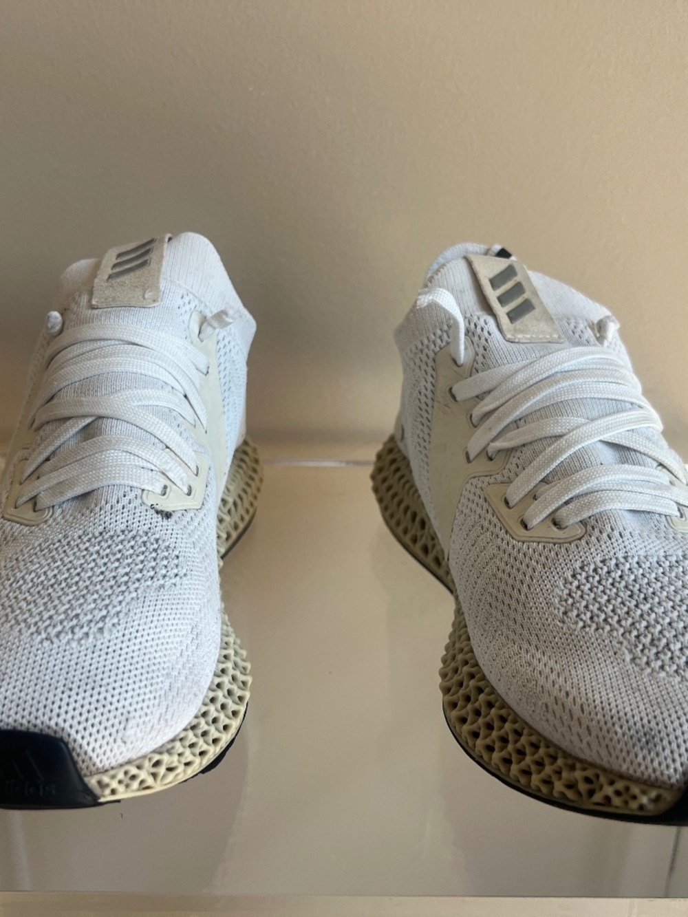 Adidas AlphaEdge 4d White Athletic Sneakers Sports Shoes Mens 8.5